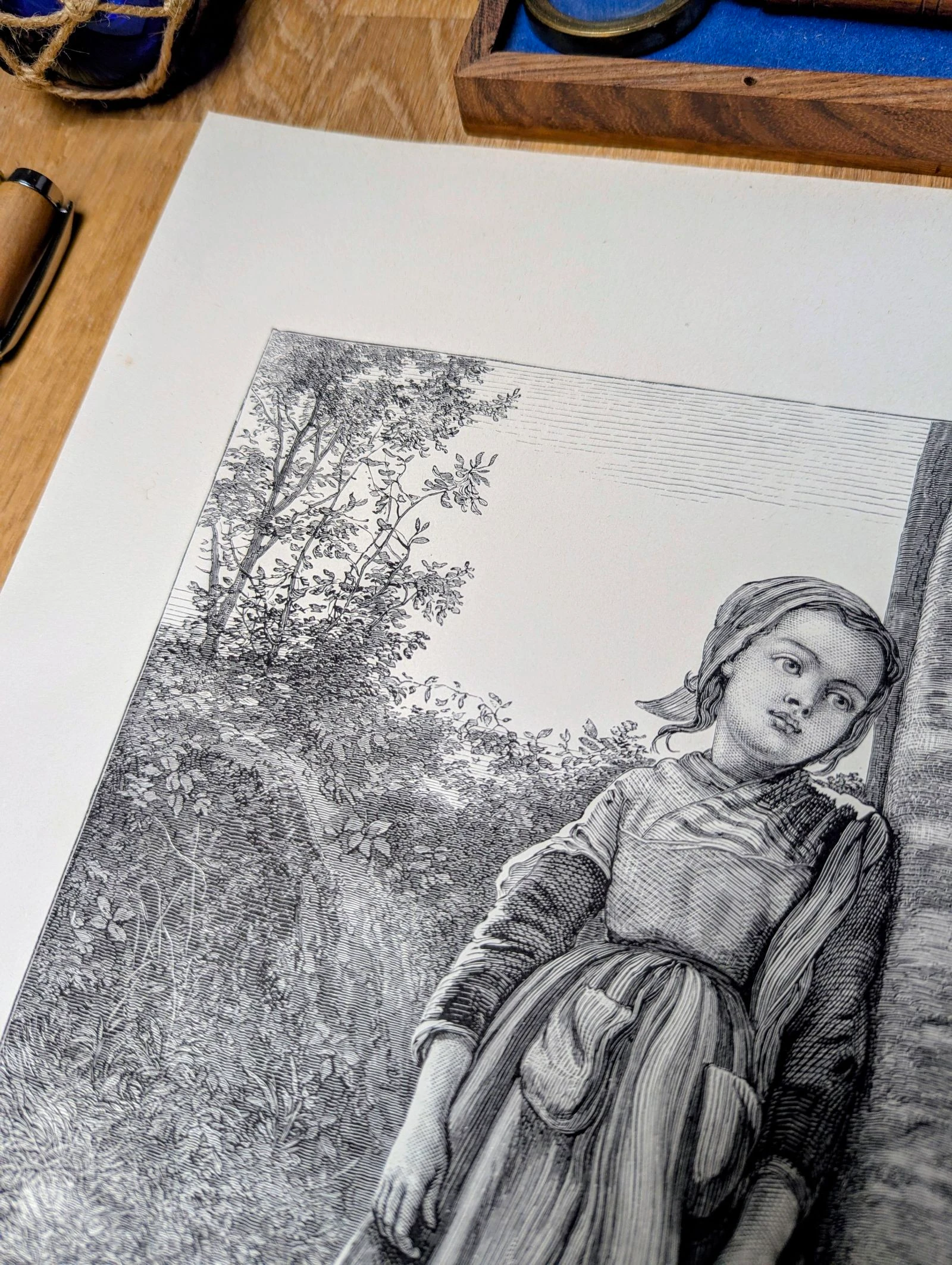 Uma manhã de primavera. Ilustração impressa em 1886. – photo 7